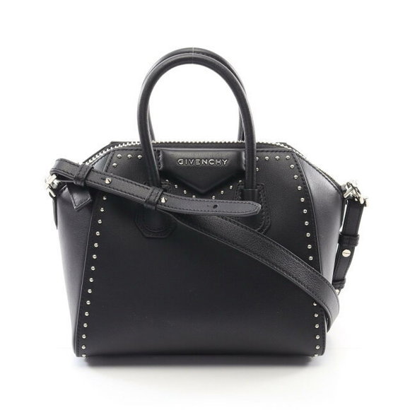 Givenchy Antigona Handbag Leather Black - Picture 1 of 7